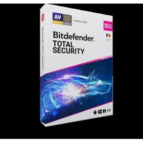 Licenta retail Bitdefender Total Security - protectie anti-malwarecompleta pentru Windows, macOS, iOS si Android, valabilapentru