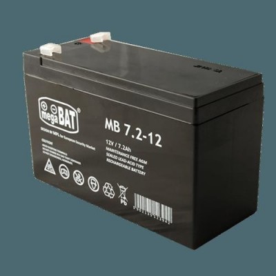Acumulator VRLA AGM fara intretinere 7Ah 12V. terminal de conexiune F1 Dimensiuni: 151 × 65 × 95 × 101mm Greutate: 1.9kg