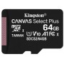 Card de Memorie MicroSD Kingston, 64GB, Select Plus, Clasa 10 UHS-I Performance, R: 100 MB/s