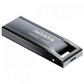 Memorie USB Flash Drive Adata UR340, 64GB, USB 3.2, black metalic