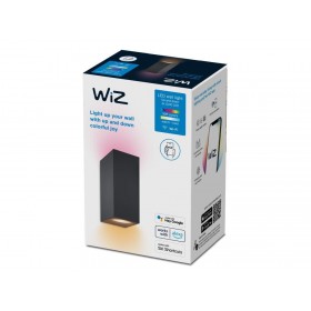 Aplica LED RGB WiZ Up&Down Spots, Wi-Fi, Bluetooth, control vocal, 2xGU10, 2x5W, 690 lm, lumina alba si color (2200-6500K), IP20