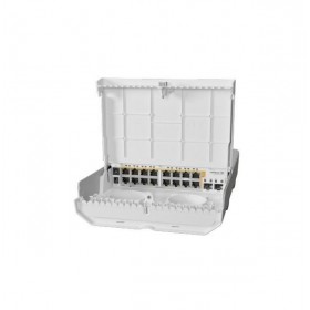 Mikrotik Outdoor Switch, CRS318-16P-2S+OUT, 16 x 10/100/1000, 2 x SFP+, Procesor: 800Mhz, 256 Mb RAM, 802.3af, Temp. de operare: