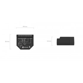 Releu inteligent Ezviz T36WM, Wi-Fi, cu programare si automatizare, statistica, scena inteligenta, control vocal, control pe dou