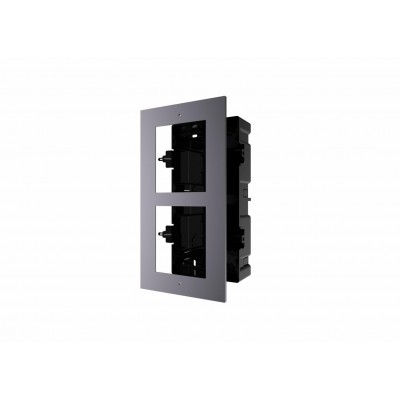 Panou frontal pentru 2 module de videointerfon modular Hikvision DS-KD- ACF2 permite conectarea a 2 module de interfon modular m