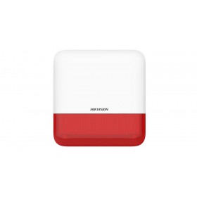 Sirene de exterior wireless AXPRO Hikvision DS-PS1-E-WE(Red Indicator), frecventa de operare: 868 MHz, comunicare bidirectionala