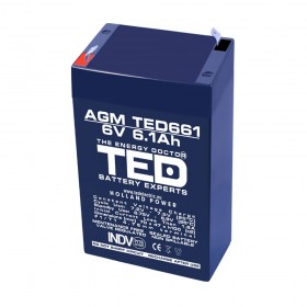 TEDBATERIE AGM TED661F1 6V 6.1Ah