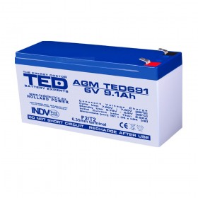 TEDBATERIE AGM TED691F2 6V 9.1Ah