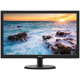 Monitor LED Philips 243V5LHSB/00, V-line, 23.6'' 1920x1080@60Hz, 16:9, TN, 1ms, 250nits, Black, 3 Years, VESA100x100/VGA/DVI/HDM