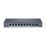 Switch 8 porturi Gigabit PoE, 2 port SFP uplink, SMART Management - HIKVISION DS-3E1510P-SI