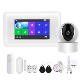 Sistem de alarma wireless PGST PG-106 WIFI GSM si camera wireless