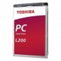HDD Mobile TOSHIBA L200 (2.5'' 2TB, 5400RPM, 128MB, SATA 6Gbps), bulk