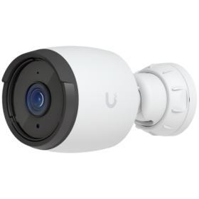 Ubiquiti UVC-G6-Bullet-W All-weather 4K PoE camera with a 1/1.8" 8MP image sensor, Multi-TOPs AI Engine, and long-range IR night