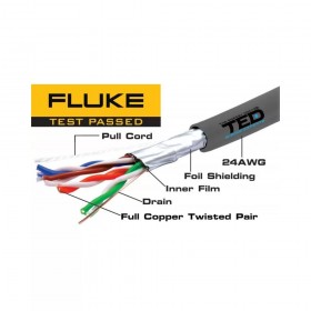 Cablu FTP cat.5e cupru integral 0.52 24AWG FLUKE PASS