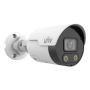 Camera IP 4MP, ColorHunter, Lumina alba si IR 30M, lentila 2.8mm, Audio bidirectional, IP67, PoE - UNV IPC2124LE-ADF28KMC-WL