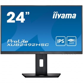 IIYAMA PROLITE XUB2492HSC-B5 USB-C 24" IPS 	1920 x 1080 @75Hz 4ms 250 cd/m² HDMI DP USB-C 65W Full Ergo