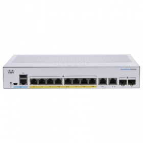 Switch  CISCO CBS350-8FP-E-2G, 8 PORTURI 10/100/1000, 2 x SFP, POE 120w, Buffer: 1.5 Mb, Flash 256Mb, CPU: 800 MHz ARM , DRAM: 5