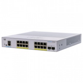 Switch  CISCO CBS250-16P-2G, 16 PORTURI 10/100/1000, 2 x SFP, POE 120w, Buffer: 1.5 Mb, Flash 256Mb, CPU: 800 MHz ARM , DRAM: 51