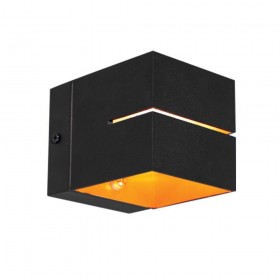 Aplica Vivalux SQUARE ADEL, G9, IP20, 80x80x107mm, Negru-Auriu, bec neinclus