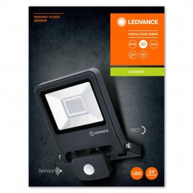 Proiector LED cu senzor de miscare si lumina Ledvance ENDURA FLOOD, 30W, 220-240V, 2700 lm, lumina neutra (4000K), IP44, 223x170