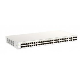 D-Link Switch DBS-2000-28P, 24 x 10/100/1000 Mbps PoE, 4 x Combo 1000 Mbps/SFP Buget POE: 193W , Switching Capacity: 56 Gbps, Ma