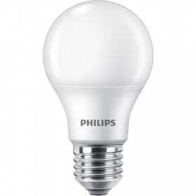 4 Becuri LED Philips A60, E27, 8W (60W), 806 lm, lumina neutra (4000K), mat