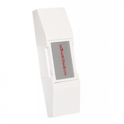 Buton urgenta aplicabil, din plastic, ND-EB02 Iesire contact: NO/NC, tensiune 12V, 300 mA, auto reset, culoare alba Icon: Emerge