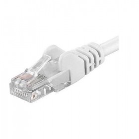 Patchcord UTP RJ45-RJ45 Cat.5e 0.25m alb, UTP-5E-0.25-W, pachcord din cupru