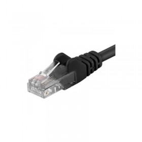 Patchcord UTP RJ45-RJ45 Cat.5e 0.25m negru,UTP-5E-0.25-BK, pachcord din cupru